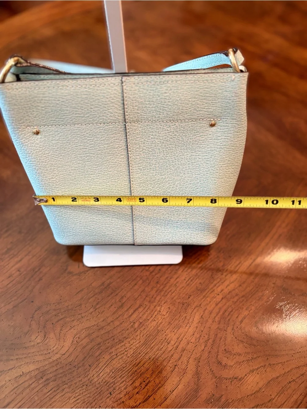 Frances Valentine Icy Blue Leather Shoulder/ Crossbody Bag - Like New